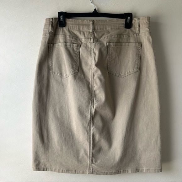 Inherit Clothing Company Modest Midi 26” Remi Skirt Tawny Taupe 13/14 Large - Picture 7 of 8